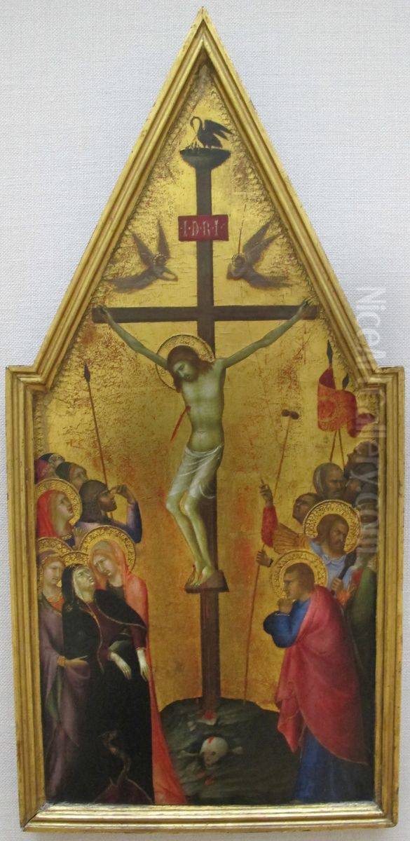 Crucifixion Oil Painting by Lippo Memmi