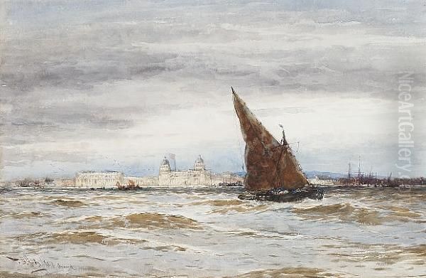 Greenwich Oil Painting by Thomas Bush Hardy