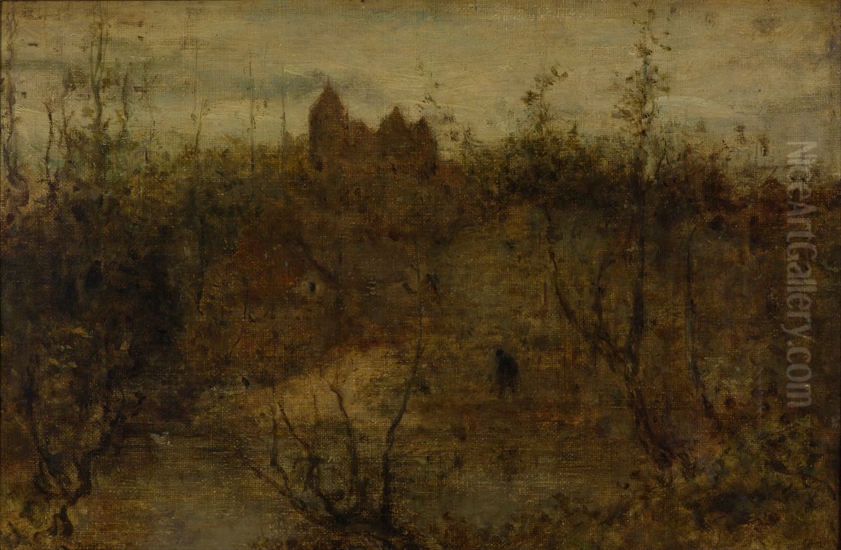 The Enchanted Castle Oil Painting by Matthijs Maris