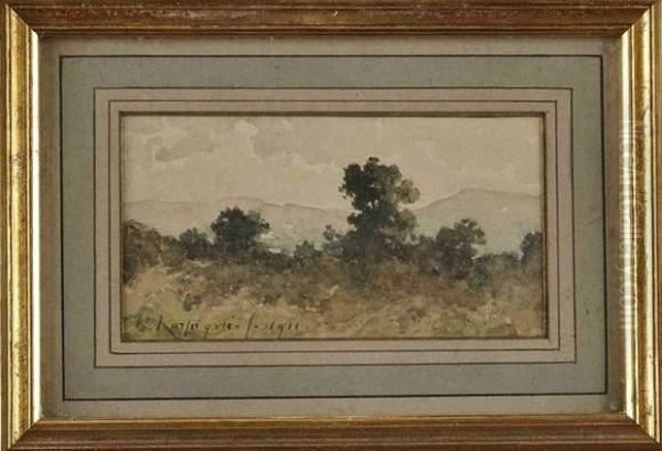 Paysage Oil Painting by Henri-Joseph Harpignies