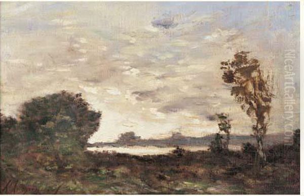 Paysage Nuageux Oil Painting by Henri-Joseph Harpignies