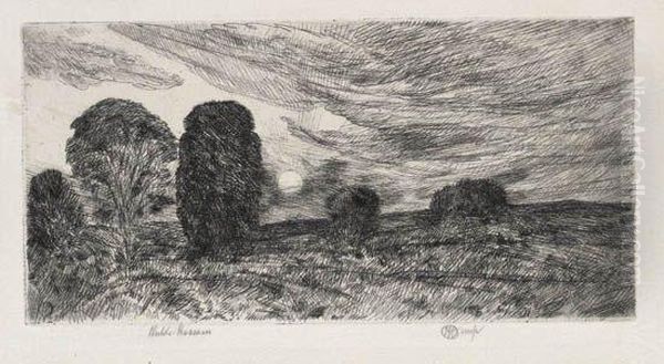 Sunset, Easthampton Oil Painting by Childe Hassam