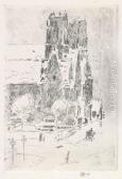 Calvary Church In The Snow Oil Painting by Childe Hassam