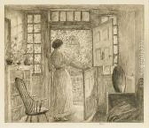 The Dutch Door Oil Painting by Childe Hassam