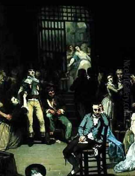 The Call of the last victims of the Terror Oil Painting by Charles Louis Lucien Muller