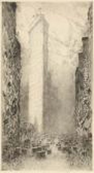 Washington's Birthday, Fifth Avenue And 23rd Street Oil Painting by Childe Hassam