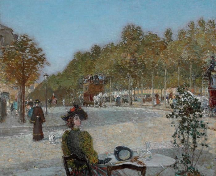 September Sunlight Oil Painting by Childe Hassam