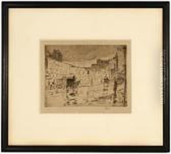 Billboards Oil Painting by Childe Hassam