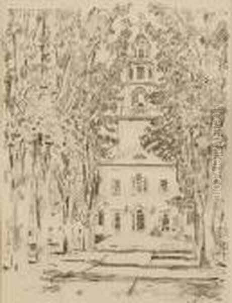 Colonial Church, Gloucester Oil Painting by Childe Hassam
