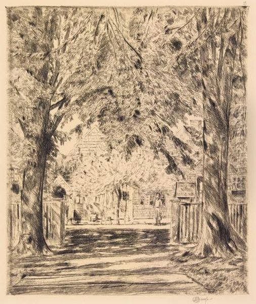 An Easthampton Idyll Oil Painting by Childe Hassam