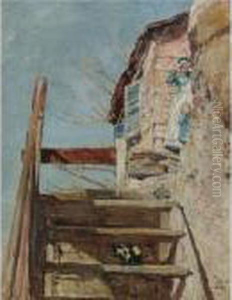The Stairs Oil Painting by Childe Hassam