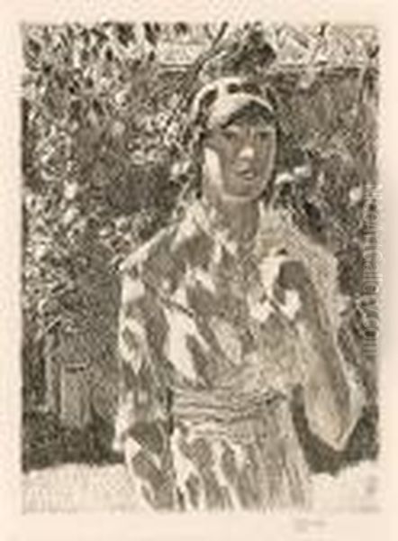 Helen Burke Oil Painting by Childe Hassam