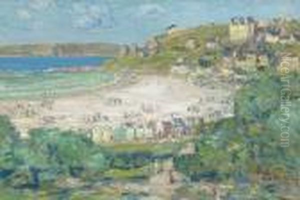 Perros-guirec, Cotes Du Nord, France Oil Painting by Childe Hassam
