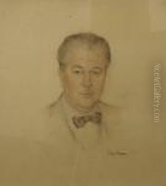 A Portrait Of Gentleman Oil Painting by Childe Hassam