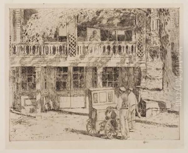 Toby's Cos Cob Oil Painting by Childe Hassam