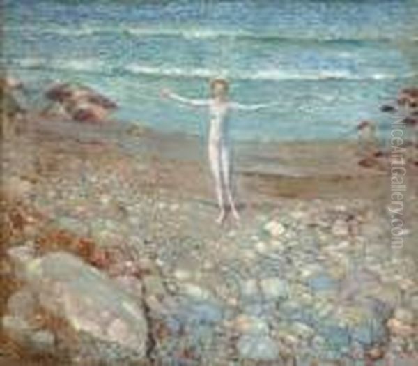 ''incoming Tide'' Oil Painting by Childe Hassam