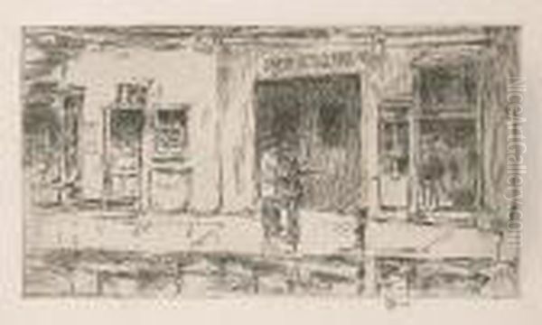 The Auto School (c. 76), 1916 Oil Painting by Childe Hassam