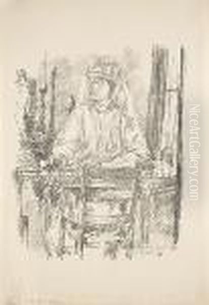 Red Cross Nurse (g. 39), 1918 Oil Painting by Childe Hassam