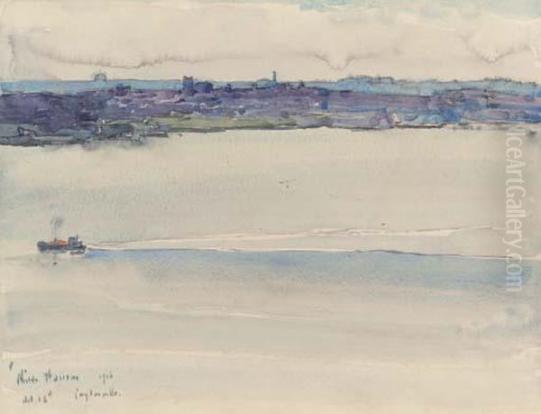 Coytesville Oil Painting by Childe Hassam