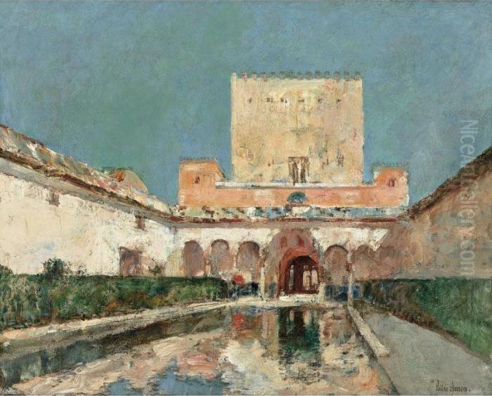 Alhambra Oil Painting by Childe Hassam