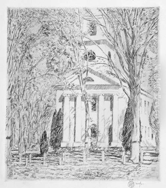 Untitled Oil Painting by Childe Hassam