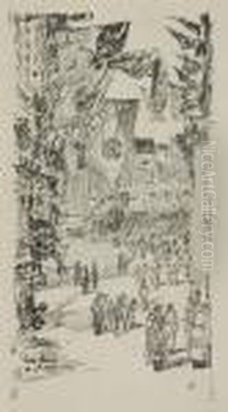 Avenue Of Allies Oil Painting by Childe Hassam