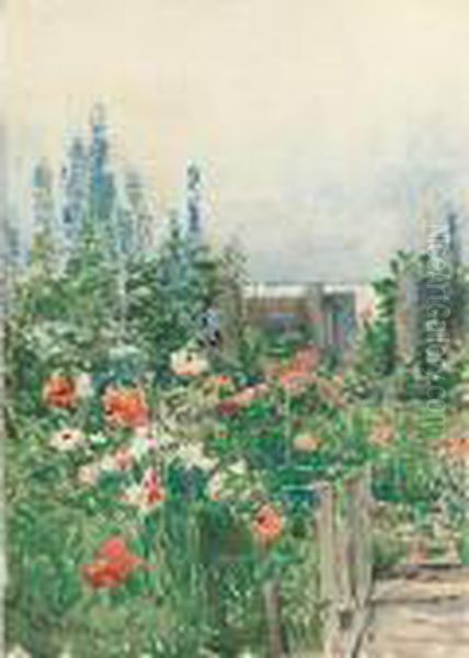 Home Of The Hummingbird Oil Painting by Childe Hassam