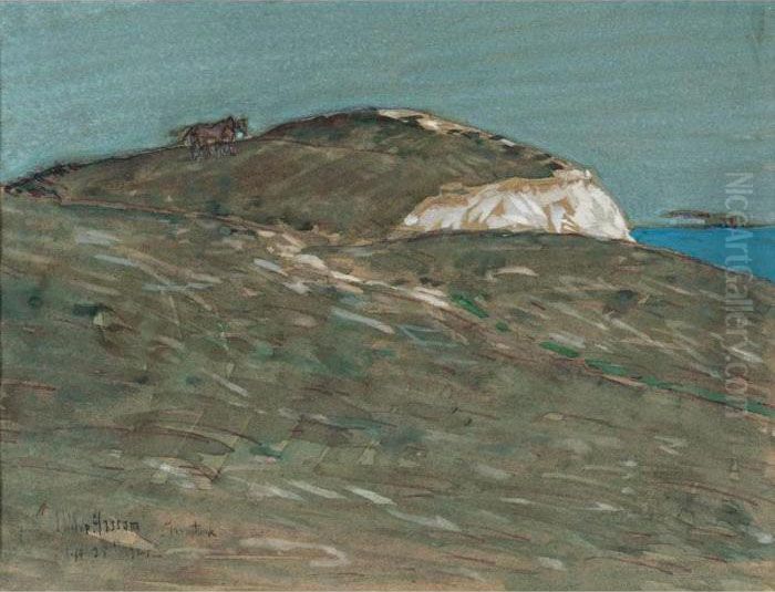 The Horses Of Actaeon, Montauk Oil Painting by Childe Hassam