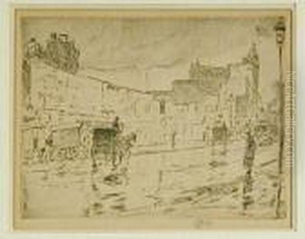 The Billboards, New York (cortissoz/clayton 87) Oil Painting by Childe Hassam