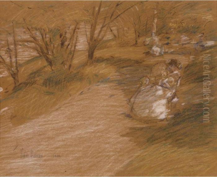 Property From The Collection Of Iola Stetson Haverstick Oil Painting by Childe Hassam