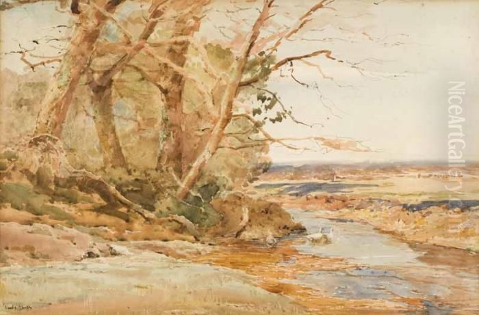 The Duck Pond Oil Painting by Claude Hayes