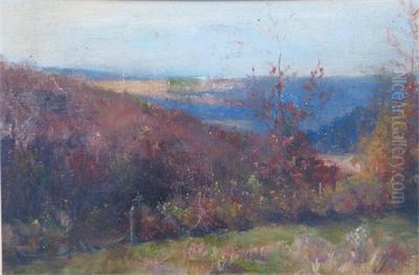 A View On The Downs Oil Painting by Claude Hayes