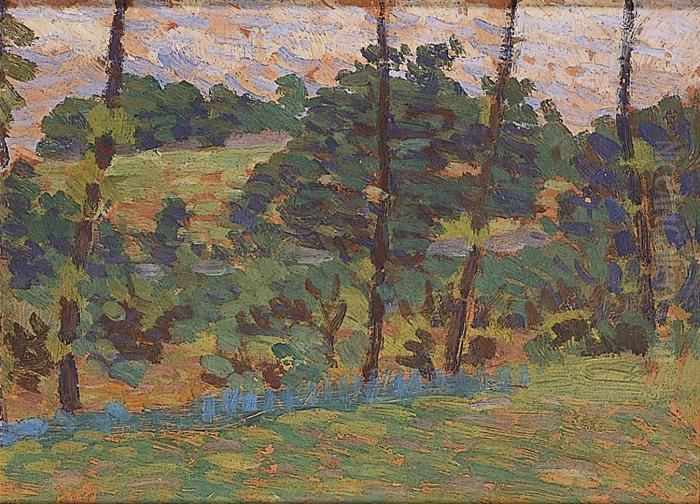 Paysage Oil Painting by Louis Hayet