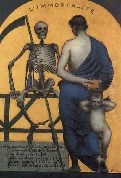 Immortality Oil Painting by Xavier Mellery