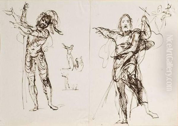 Soldat En Armure Oil Painting by Sir George Hayter