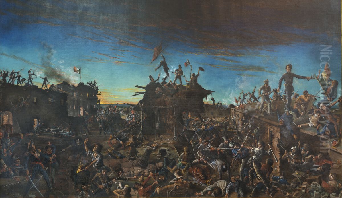 Dawn at the Alamo Oil Painting by Henry Arthur McArdle