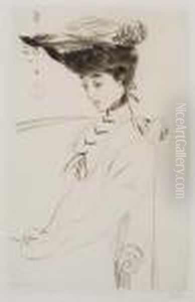 The Duchess Of Marlborough Oil Painting by Paul Cesar Helleu