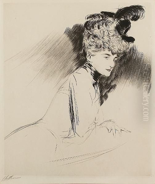 Madam Helleu Oil Painting by Paul Cesar Helleu