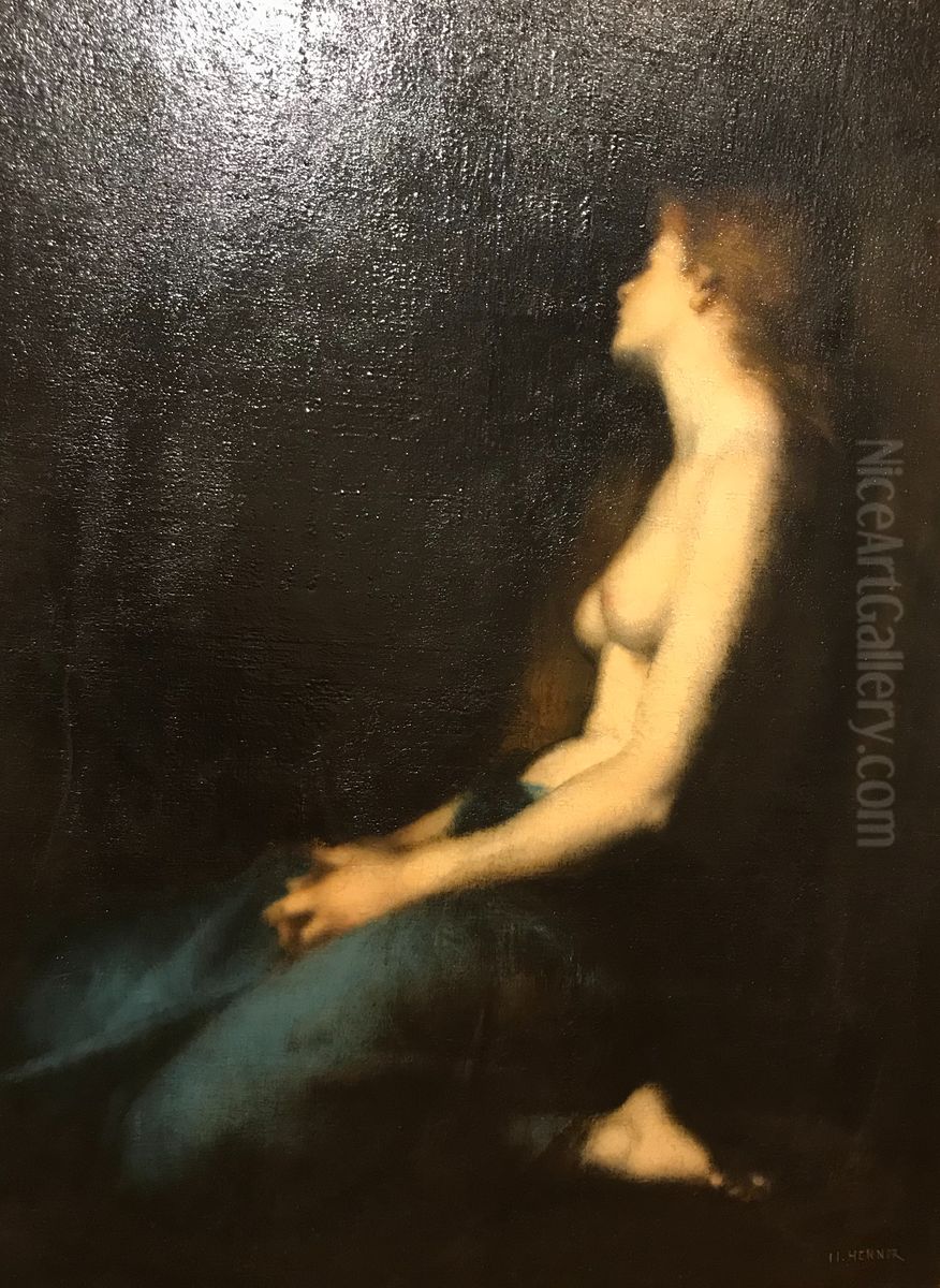 Mary Magdalene Oil Painting by Jean-Jacques Henner
