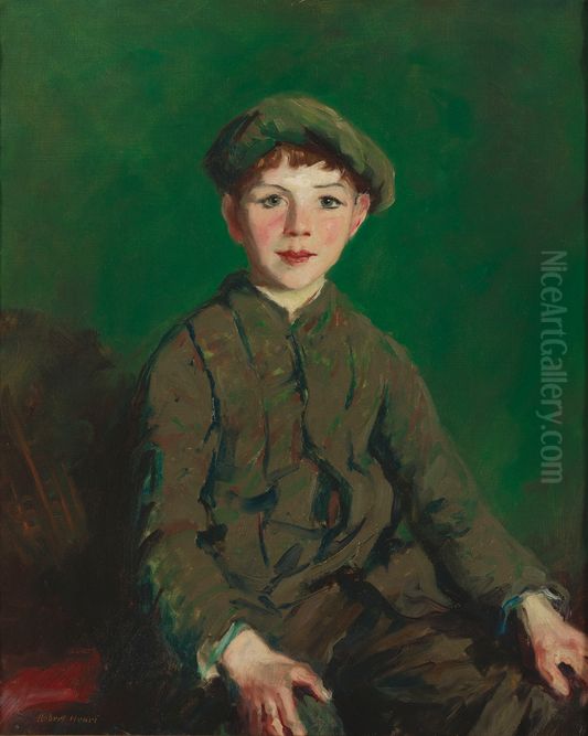 Irish Lad Oil Painting by Robert Henri