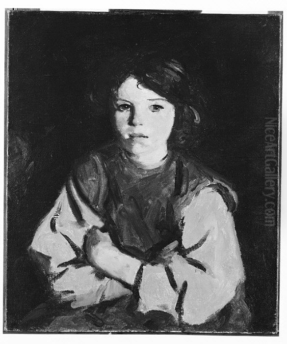 Portrait Of A Girl Oil Painting by Robert Henri