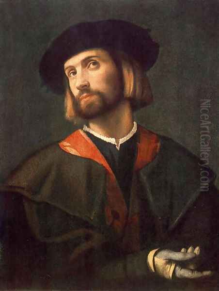 Portrait of a Man 2 Oil Painting by Alessandro Bonvicino (Moretto da Brescia)