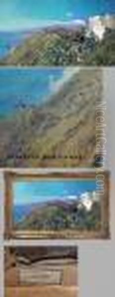 Im Hintergrund Der Atna Oil Painting by Heinrich Hermanns