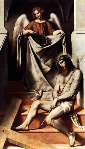 Ecce Homo 2 Oil Painting by Alessandro Bonvicino (Moretto da Brescia)
