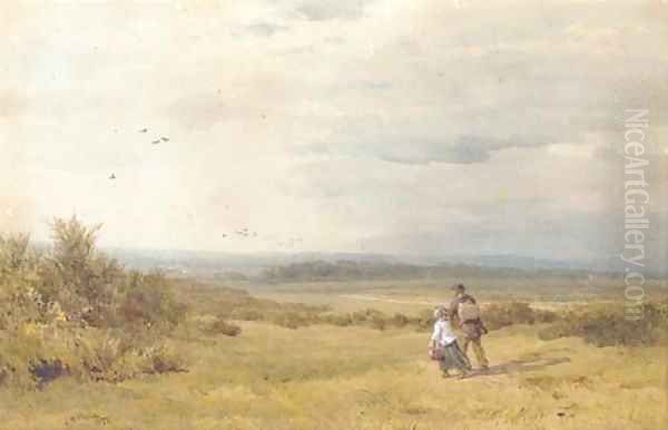 Returning home from market Oil Painting by John Henry Mole