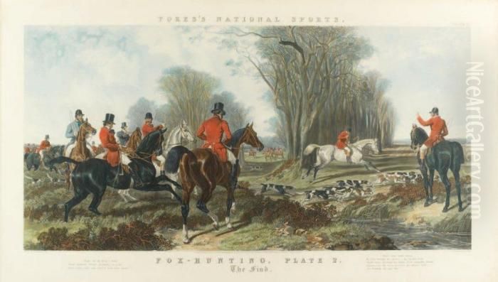 The Find Et The Kill Oil Painting by John Frederick Herring Snr