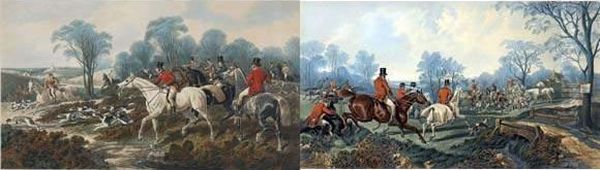 Breaking Cover Et The Death Oil Painting by John Frederick Herring Snr