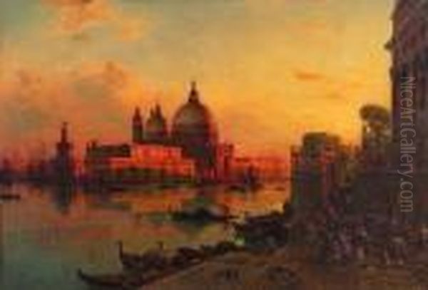 Venedig. Oil Painting by Eduard Hildebrandt