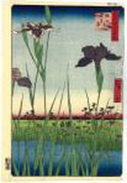 Five Prints From Series The 
````edo Meisho Hyakkei' (one Hundred Famous Views Of Edo), One From The 
Series ````toto Meisho' (famous Places In The Eastern Capital), Another 
From The Series 'fuji Sanjurokkei' (thirty-six Views Of Mount Fuji), And
 A  Oil Painting by Utagawa or Ando Hiroshige