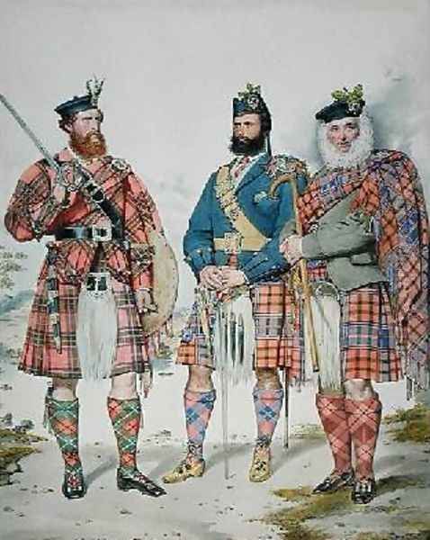 Triple portrait of John Chisholm Oil Painting by Kenneth Macleay